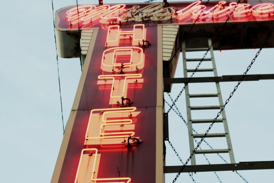 Neon Hotel Sign